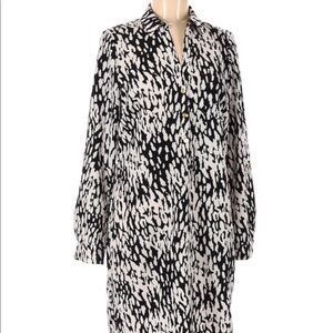 The Limited size medium black & white print dress
